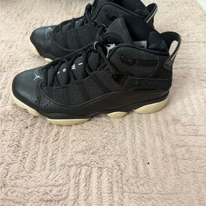 Jordan Black and Cream Sneakers